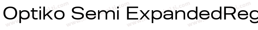 Optiko Semi ExpandedRegular字体转换